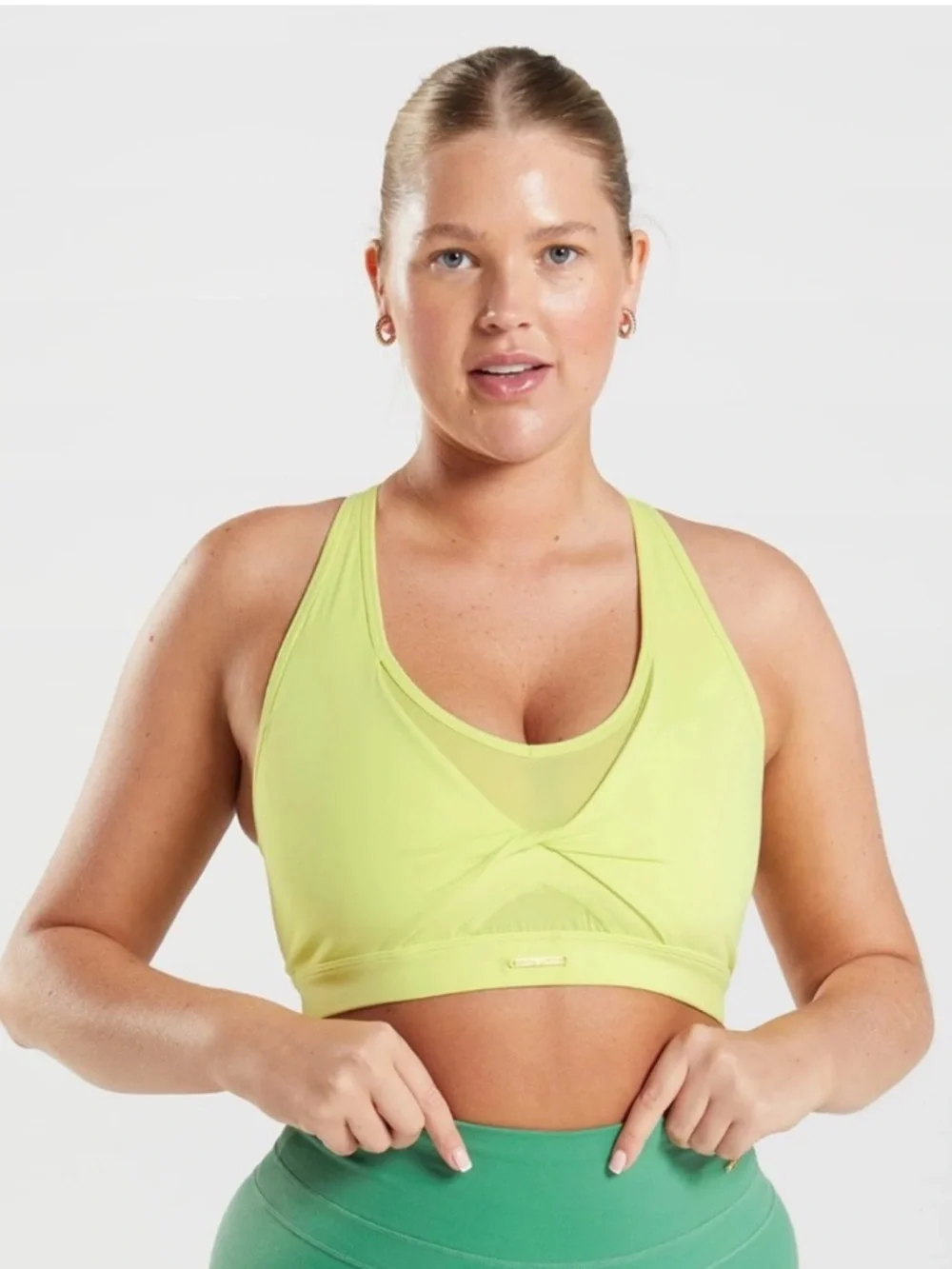 Gymshark x Whitney Simmons Bra Leggings Set Ltd Edition Sea Kelp SMALL EUC 142 - Picture 5 of 11